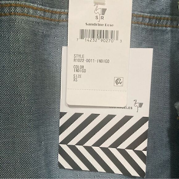 NWT Sandrine Rose x Free People ‘Tres Cool’ Oversized Denim Jacket Size XS - Picture 5 of 11